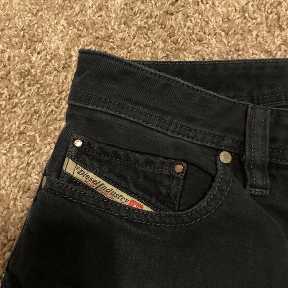 Diesel Industry Safado Slim Straight Leg Distressed Dark Blue Jeans size 30 - Picture 4 of 9